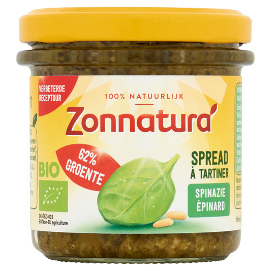 Zonnatura Organic Spinach Pine nuts spread 135gr